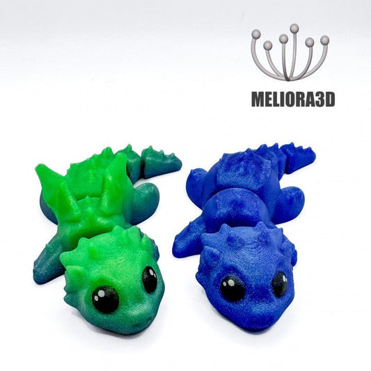 Flexi Baby Horned Dragon - Meliora3D - We Print Miniatures