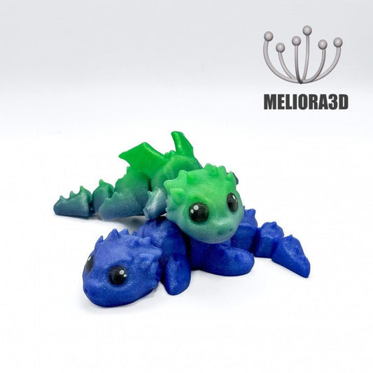 Flexi Baby Horned Dragon - Meliora3D - We Print Miniatures