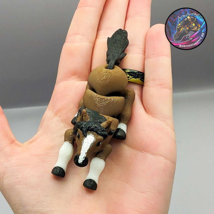 Flexi Baby Horse Keychain - Kirsten M - We Print Miniatures