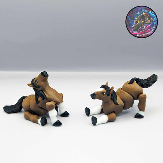 Flexi Baby Horse Keychain - Kirsten M - We Print Miniatures