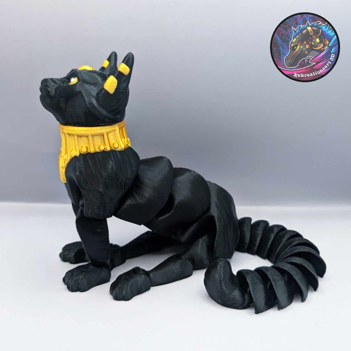 Flexi Bastet Egyptian Cat - Kirsten M - We Print Miniatures