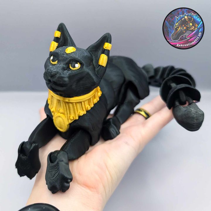 Flexi Bastet Egyptian Cat - Kirsten M - We Print Miniatures