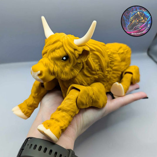 Flexi Highland Cow - Kirsten M - We Print Miniatures