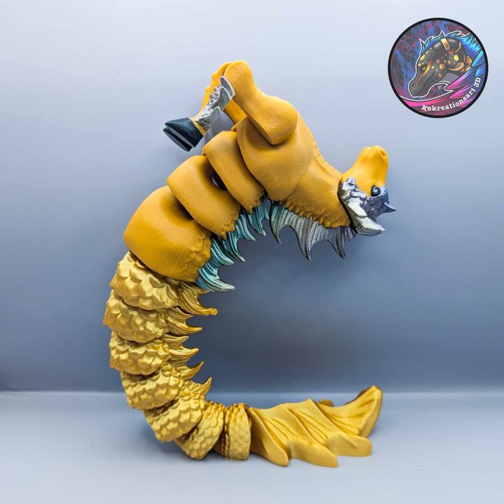 Flexi Hippocampus Sea Horse - Kirsten M - We Print Miniatures