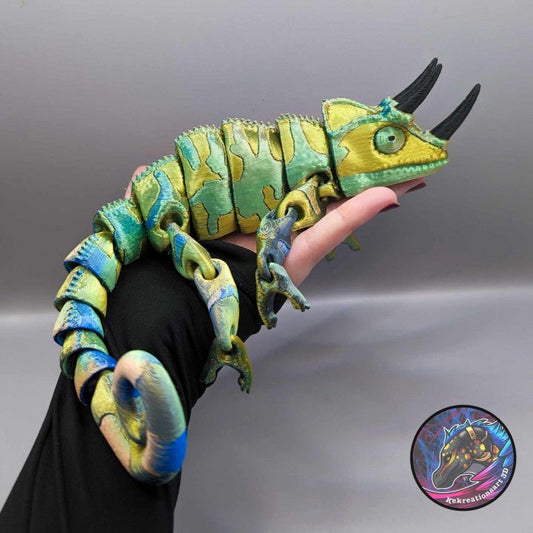 Flexi Horned Chameleon - Kirsten M - We Print Miniatures