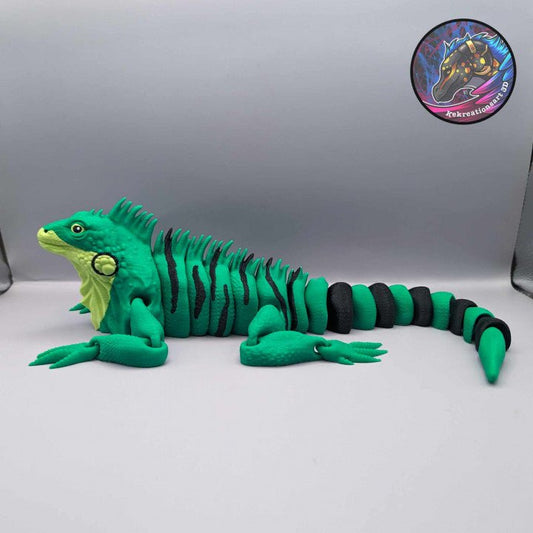 Flexi iguana, Articulated iguana - Kirsten M - We Print Miniatures