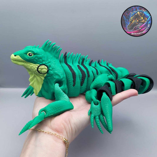 Flexi iguana, Articulated iguana - Kirsten M - We Print Miniatures