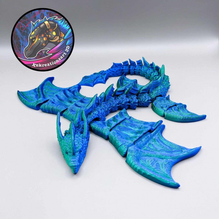 Flexi Sea Dragon, Articulated Dragon - Kirsten M - We Print Miniatures