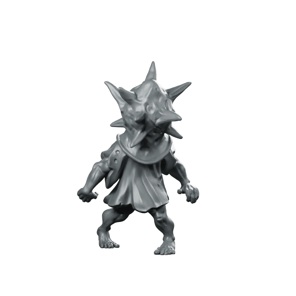 Foul Sun Goon 02 Chaotic Miniature Spiked Mask - Vae Victis - We Print Miniatures