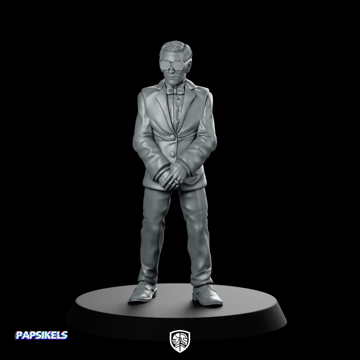 Miniatura Fundador Hombre de Negocios – PNJ corporativo de ciencia ficción, financiero