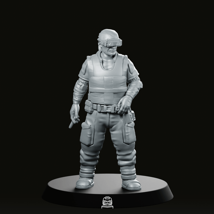 Frank Buck Jennings 01 Cyberpunk Miniatur