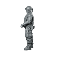 Frank Buck Jennings 02 Cyberpunk Miniature Enforcer Miniature 360 Spin 01