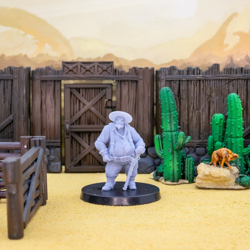 Frank Dubois Cowboy Miniature Humorous Wild West | We Print Miniatures