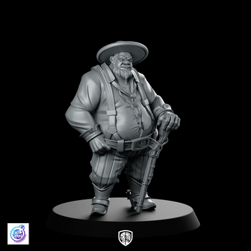 Frank Dubois Cowboy Miniatuur Humoristisch Wilde Westen
