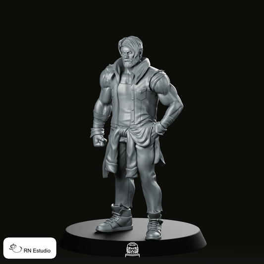 FREE GIFT | Axel Stone Streets Of Rage 2 Miniature - RN Estudio - We Print Miniatures