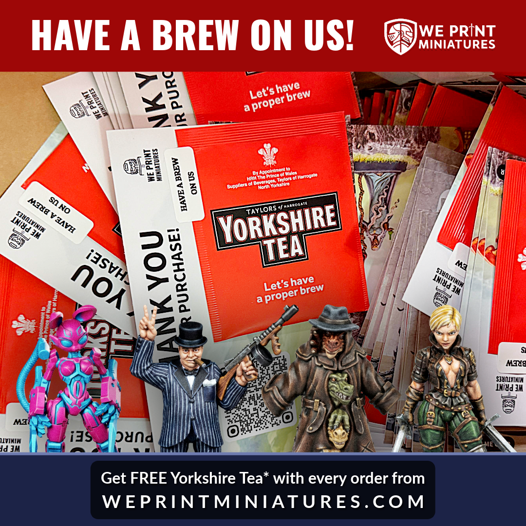 FREE GIFT | Free Tea - Gift - We Print Miniatures - We Print Miniatures