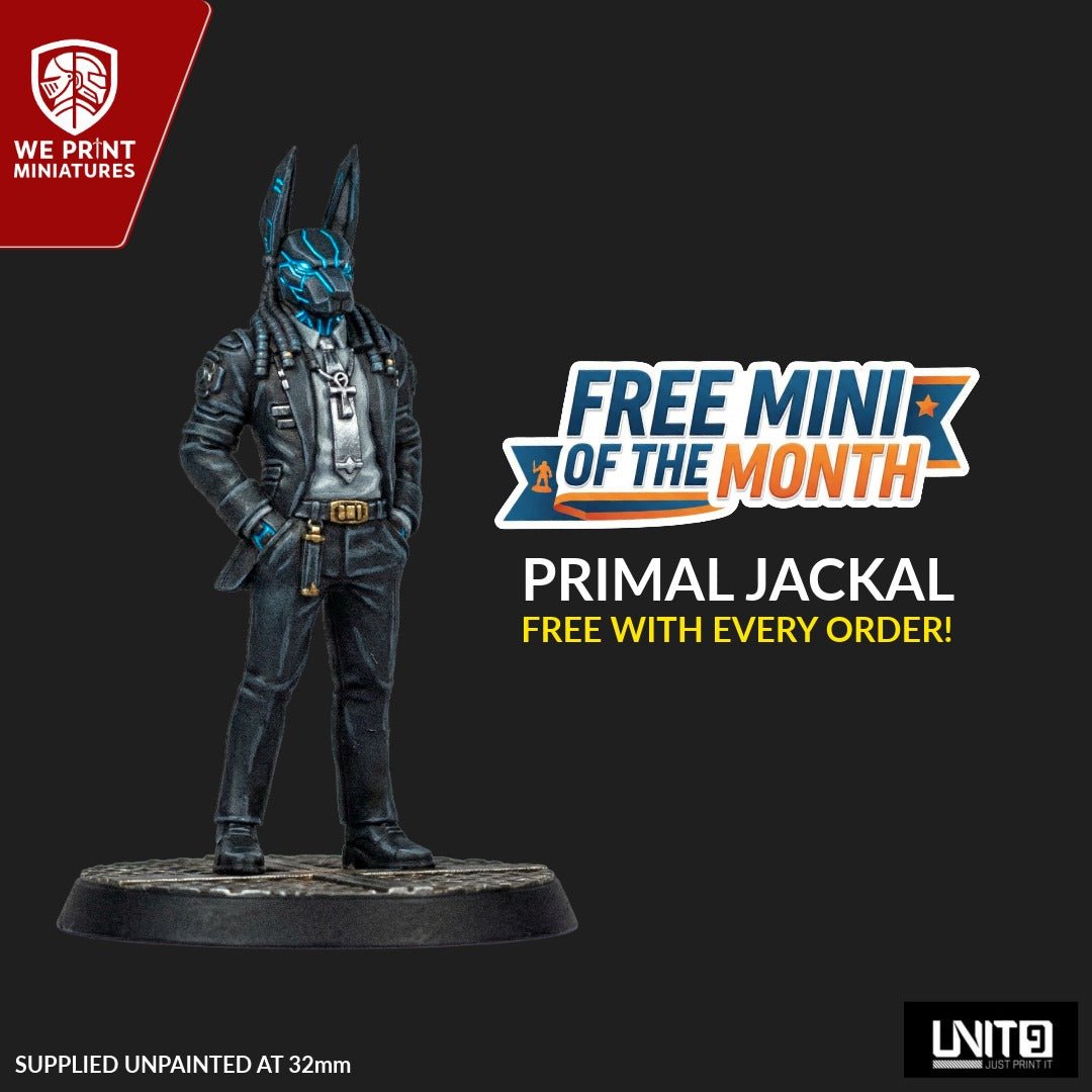 Free Jackal Mini Of The Month - We Print Miniatures - We Print Miniatures