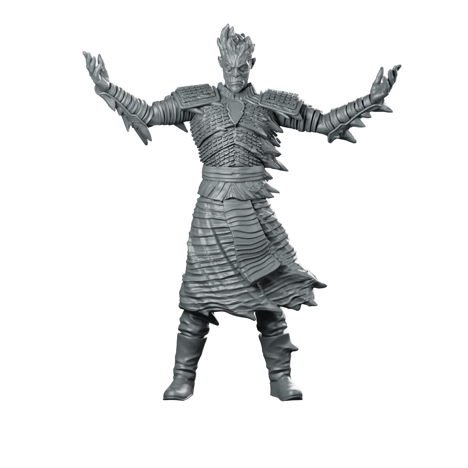 Frozen King Miniature Frost Lich Undead Miniature 360 Spin 01