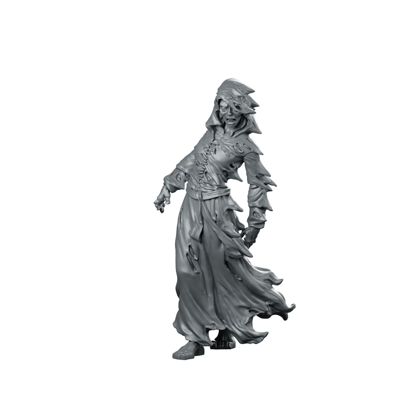 Frozen Zombie2 Miniature Undead Hooded Zombie Miniature 360 Spin 01