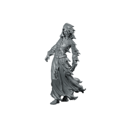 Frozen Zombie2 Miniature Undead Hooded Zombie Miniature 360 Spin 01