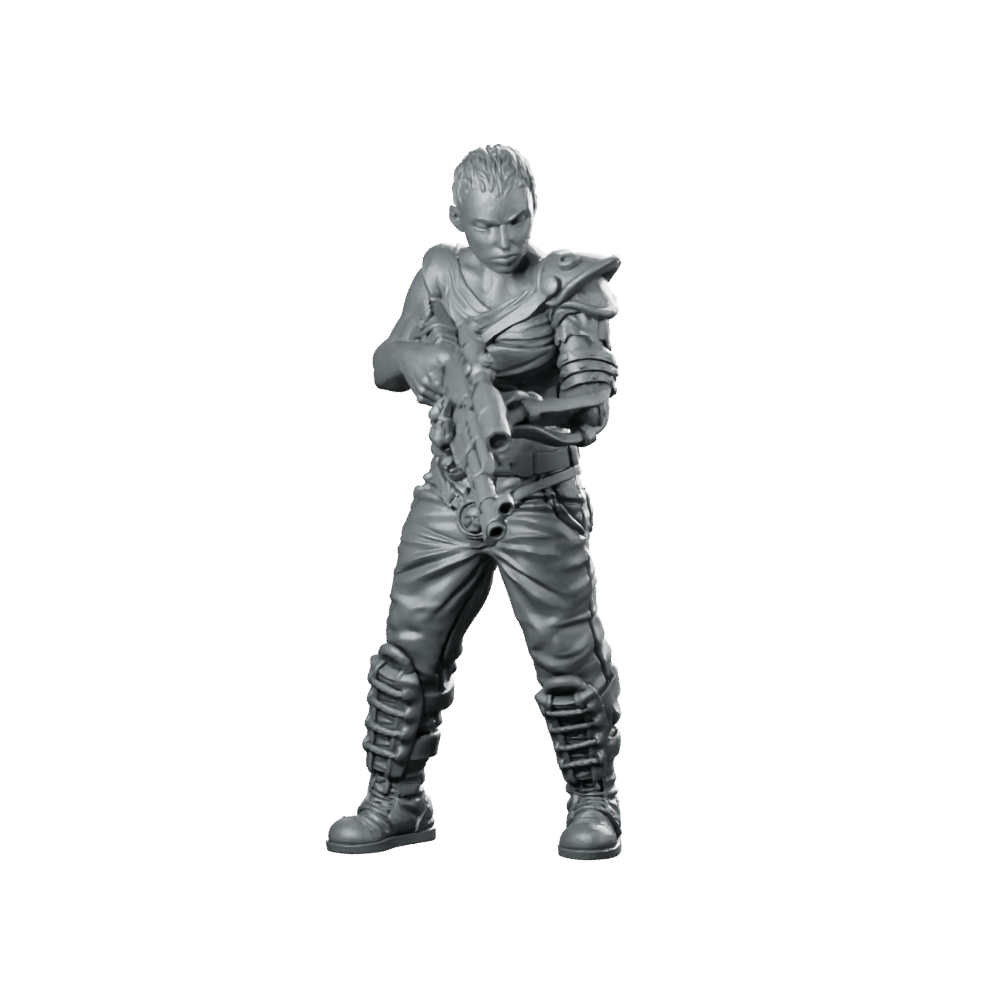 Furious Empress Miniature Sci-Fi Commander Resin RPG Miniature 360 Spin 01