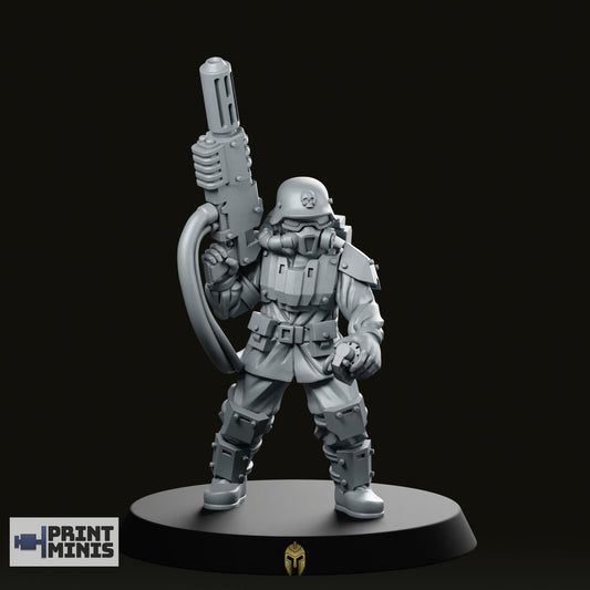 Fusion Gun Body Pose 2 Miniature -PrintMinis - We Print Miniatures