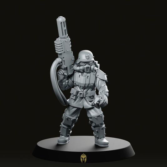 Fusion Gun Body Pose 2 Miniature -PrintMinis - We Print Miniatures