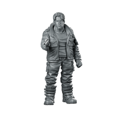 Evil Barry Mcguffin Future Killer Miniature Sci-Fi Gunman Miniature 360 Spin 01