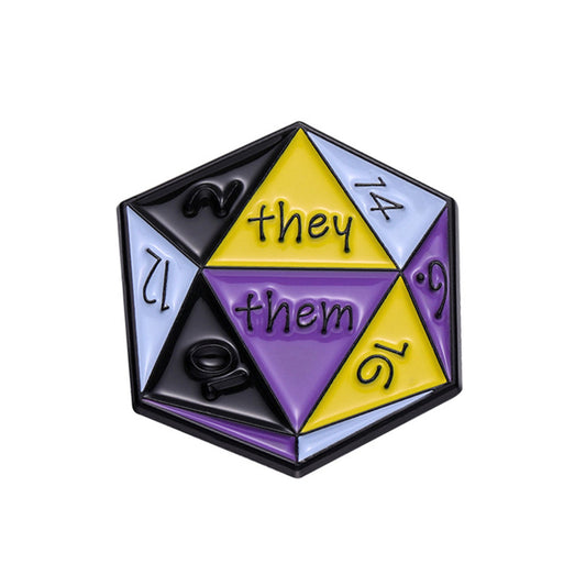 D20 Sie sie Pin Anstecker