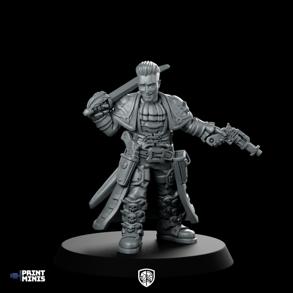 Gabriel Bounty Hunter Miniature Sci-Fi Cyborg Cutlass Pistol
