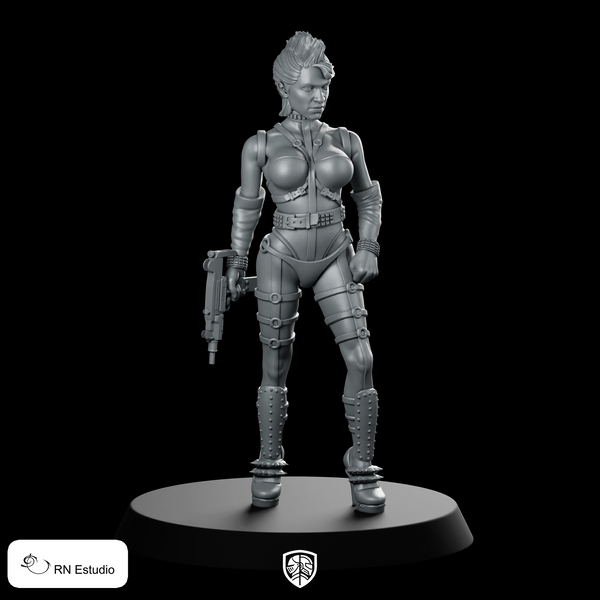 Gail Sin City Miniature Cyberpunk Gunfighter Agent