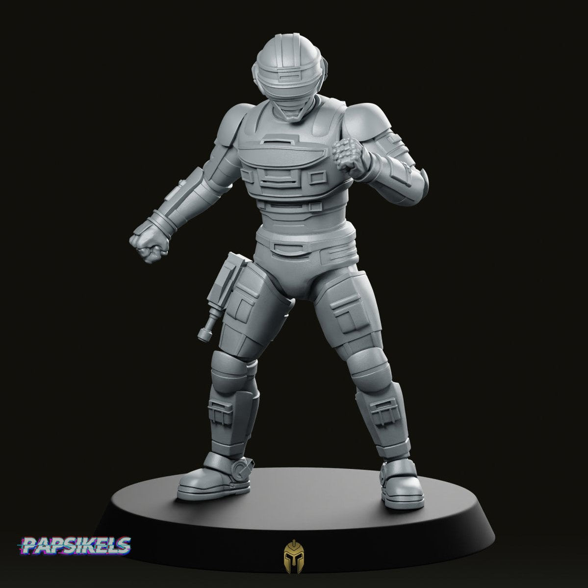 Galactic Space Sheriff Miniature -Papsikels Miniatures - We Print Miniatures