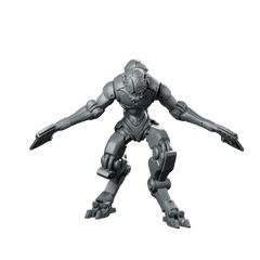 Assassin Galandrix Jade Panther Miniature Cybernetic Sci-Fi Stalker Miniature 360 Spin 01