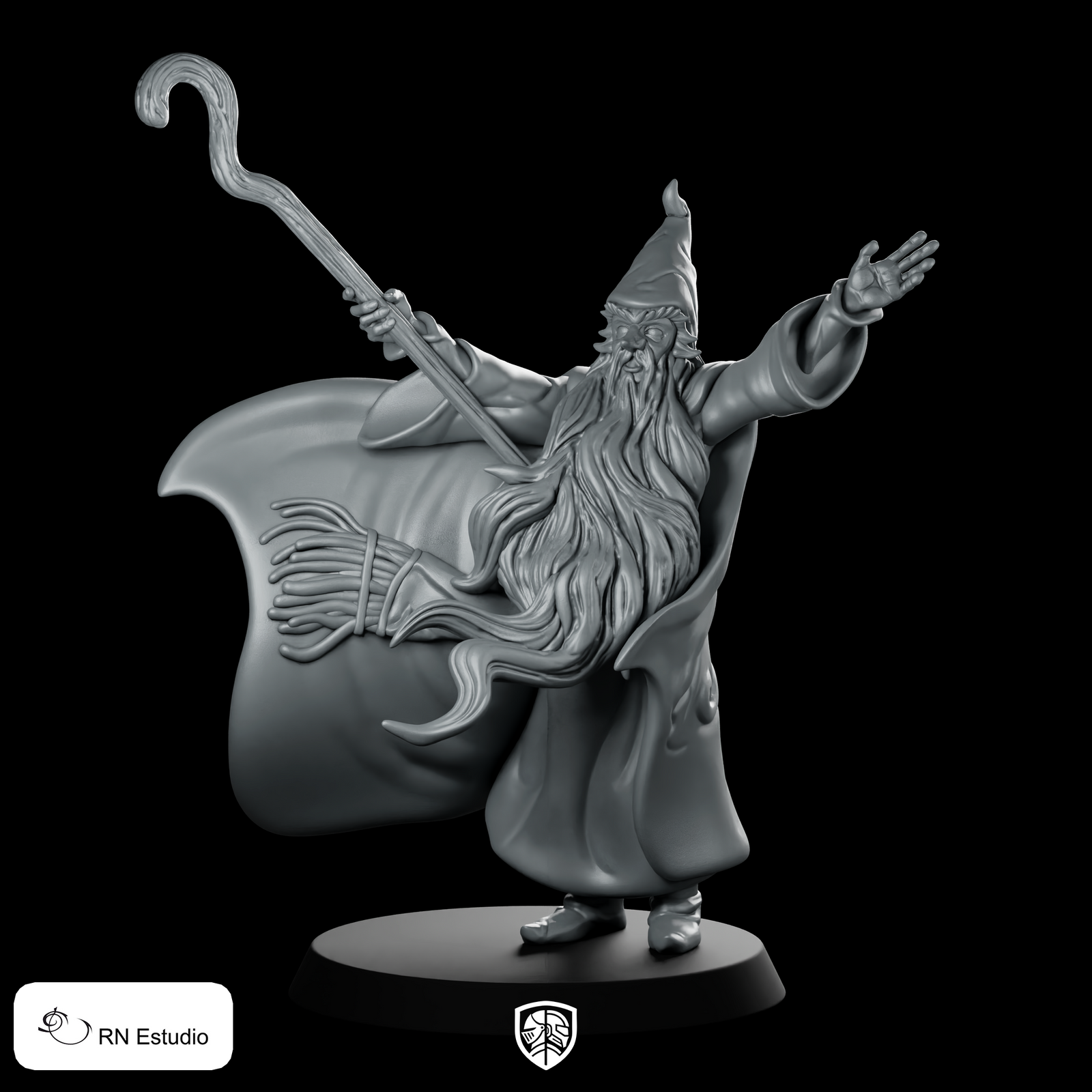 Gandalf LOTR Miniature Wizard Staff Spellcaster Hero