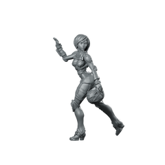 Gaskar Organic Cyborg Heavy Trooper Pilot Winowna Miniature 360 Spin 01