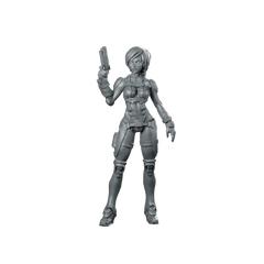 Gaskar Pilot Winowna B Cyborg Operative Miniature 360 Spin 01