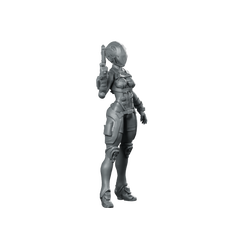 Gaskar Pilot Winowna B Cyborg Operative Miniature 360 Spin 02