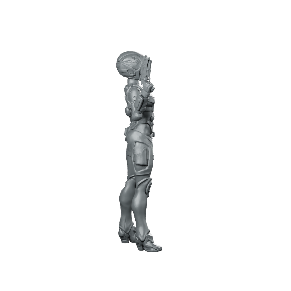Gaskar Pilot Winowna B Cyborg Operative Miniature 360 Spin 03