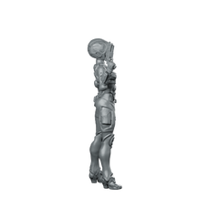 Gaskar Pilot Winowna B Cyborg Operative Miniature 360 Spin 03