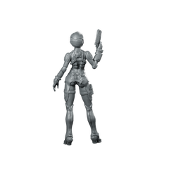 Gaskar Pilot Winowna B Cyborg Operative Miniature 360 Spin 05