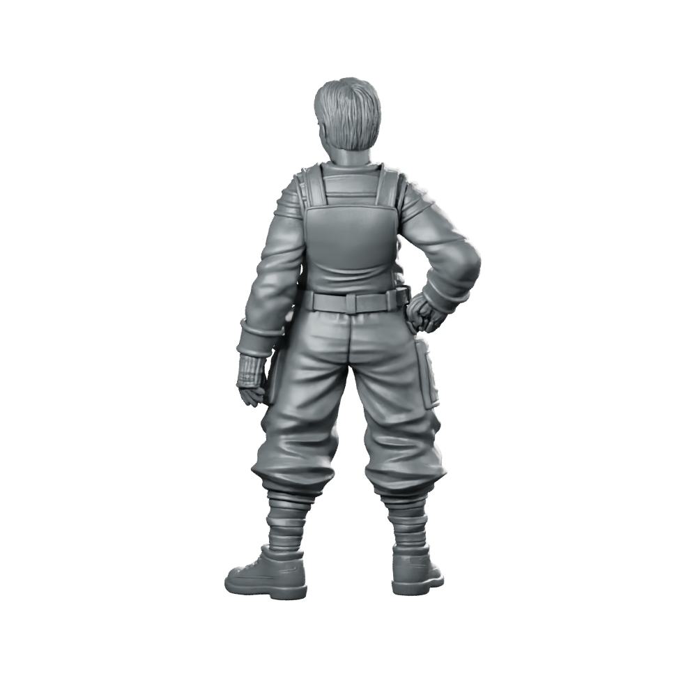 Geneticist Creator Miniature Sci-Fi Scientist Resin Figure Miniature 360 Spin 05
