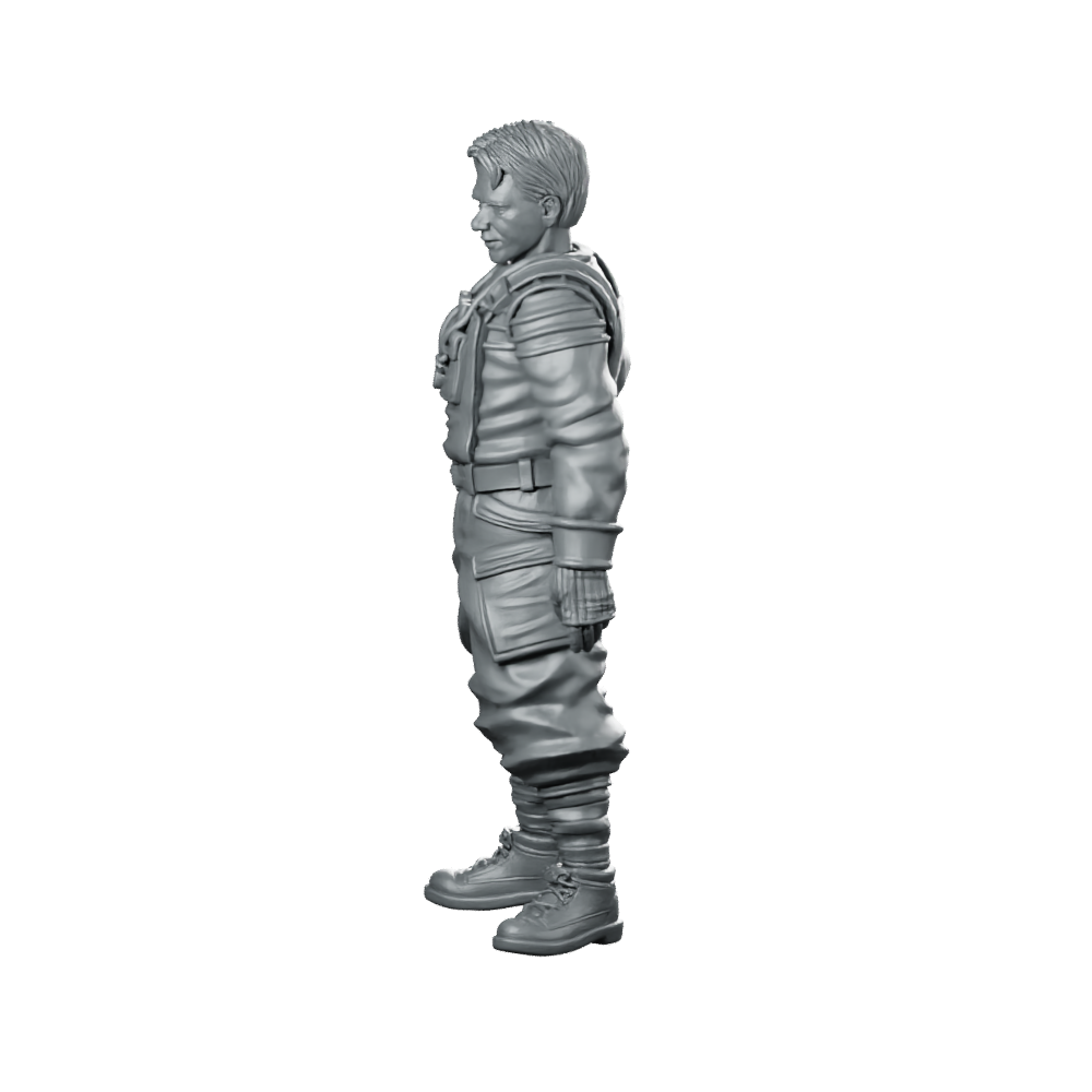 Geneticist Creator Miniature Sci-Fi Scientist Resin Figure Miniature 360 Spin 07