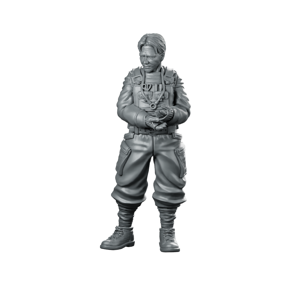 Geneticist Designer Miniature Sci-Fi Scientist Cyberpunk Character Miniature 360 Spin 01