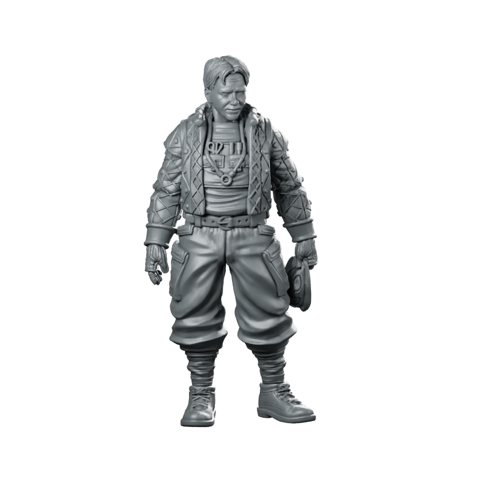 Geneticist Developer Miniature Cyberpunk Bionic AI Scientist Miniature 360 Spin 01