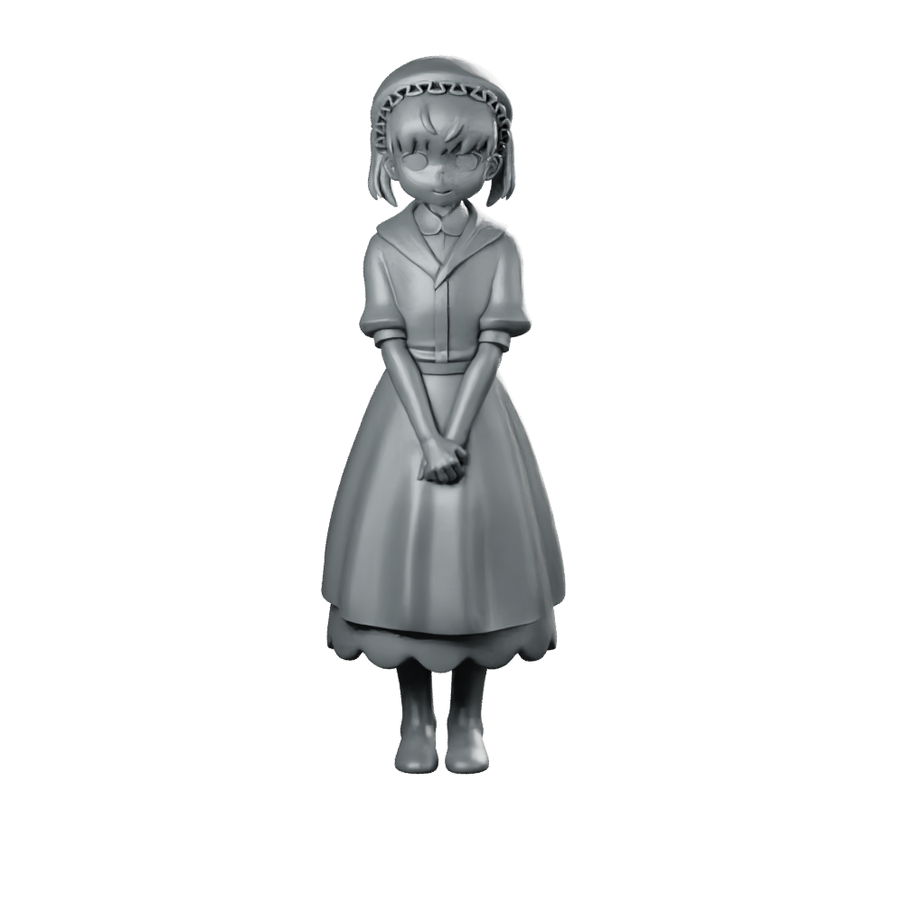 Georgia Miniature Anime Fantasy Girl Mystery Character Miniature 360 Spin 01