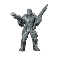 Gericho Harding Heavy Gunner Miniature 360 Spin 01