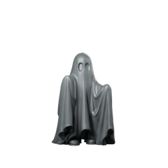 Child Ghost Fantasy Miniature Cute Undead NPC Halloween Miniature 360 Spin 01
