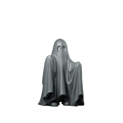 Child Ghost Fantasy Miniature Cute Undead NPC Halloween Miniature 360 Spin 01