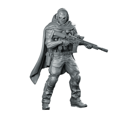 COD Ghost Warzone Miniature Tactical Skull Operator - RN Estudio - We Print Miniatures