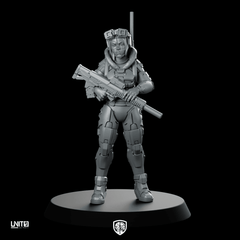 Ghostlink V1 Miniature Cyberpunk Stealth Operative - Unit9 - We Print Miniatures